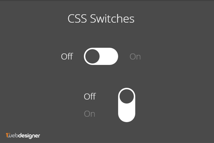 10 Free Customizable CSS Snippets for Radio Toggles & Switches