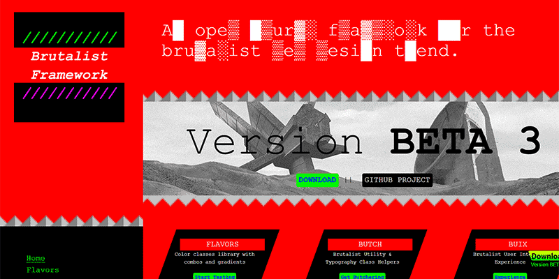 brutalist web design