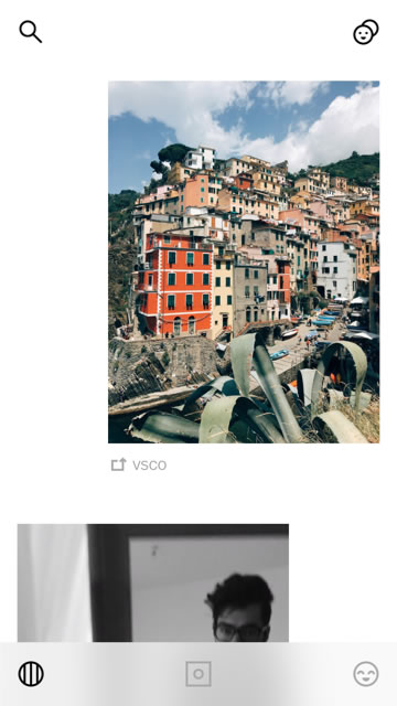 VSCO touch gestures