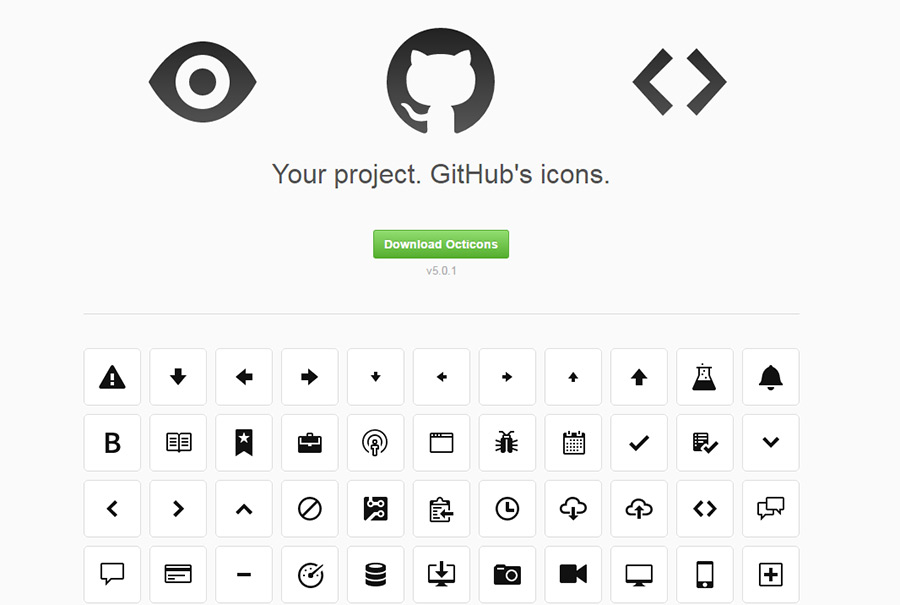 octicons web fonts