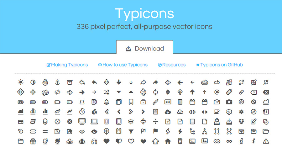 Iconos gratuitos para diseño web
