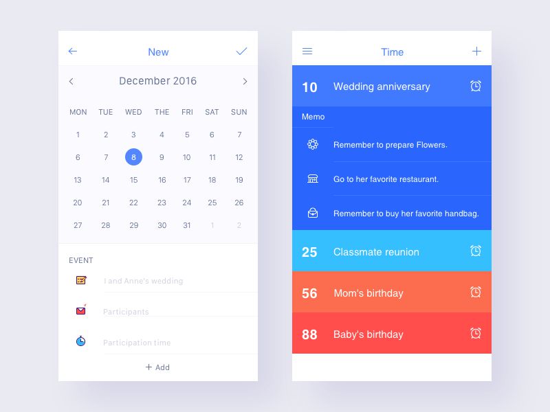 25 Elegant Mobile Calendar Design - Free Design