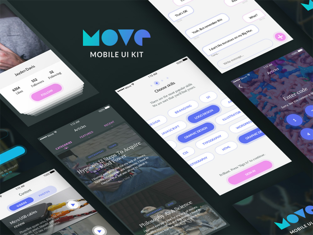 Download 10 Free Mobile Ui Kits For Sketch 1stwebdesigner