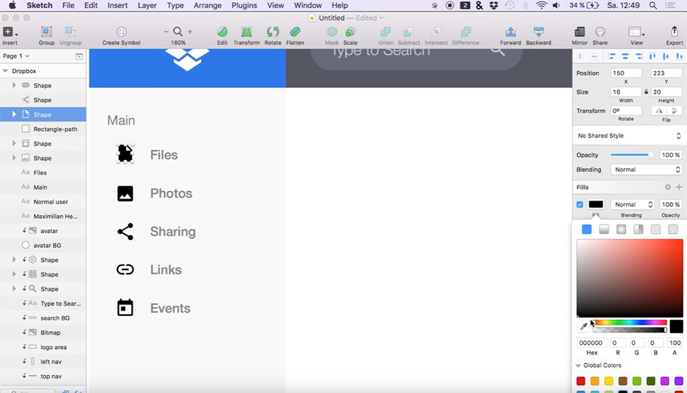 dropbox ux sketch video