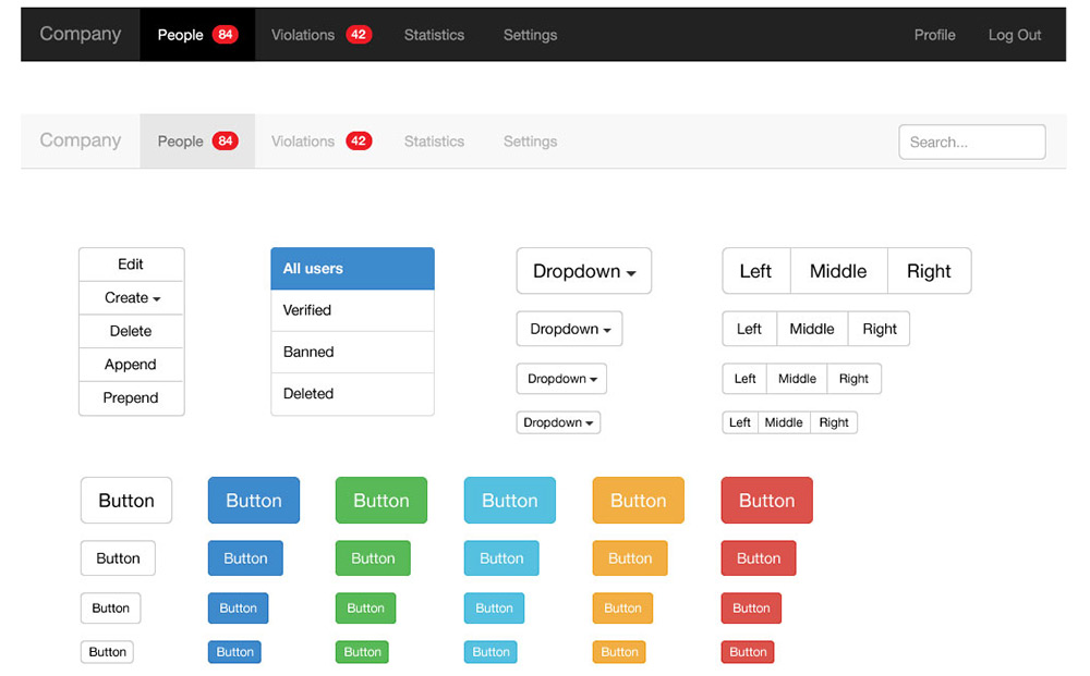 bootstrap ui kit sketch