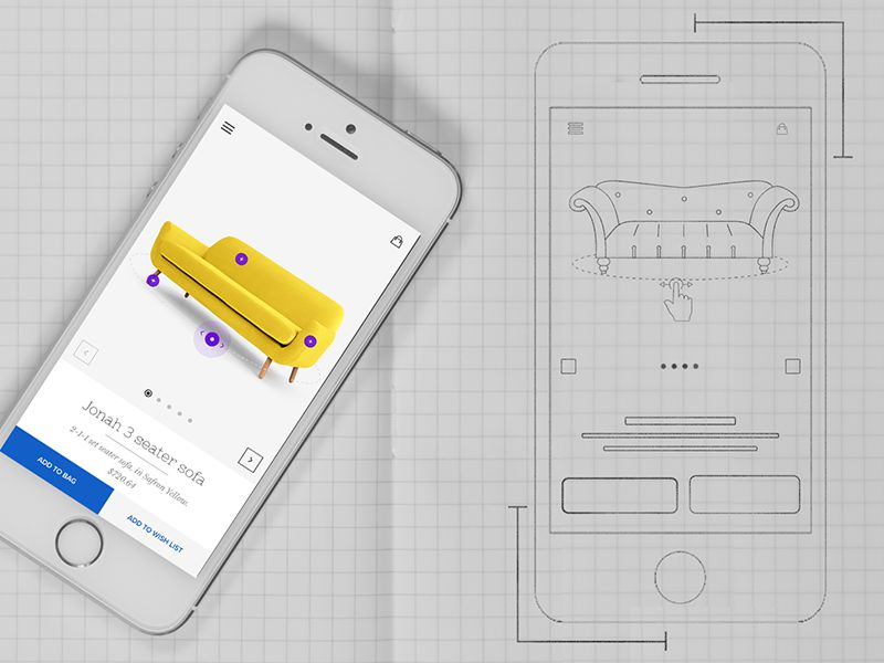 mobile apps wireframe examples