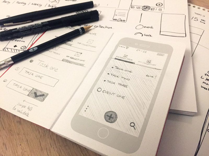 Web and mobile app designs made with Sketch  Justinmind