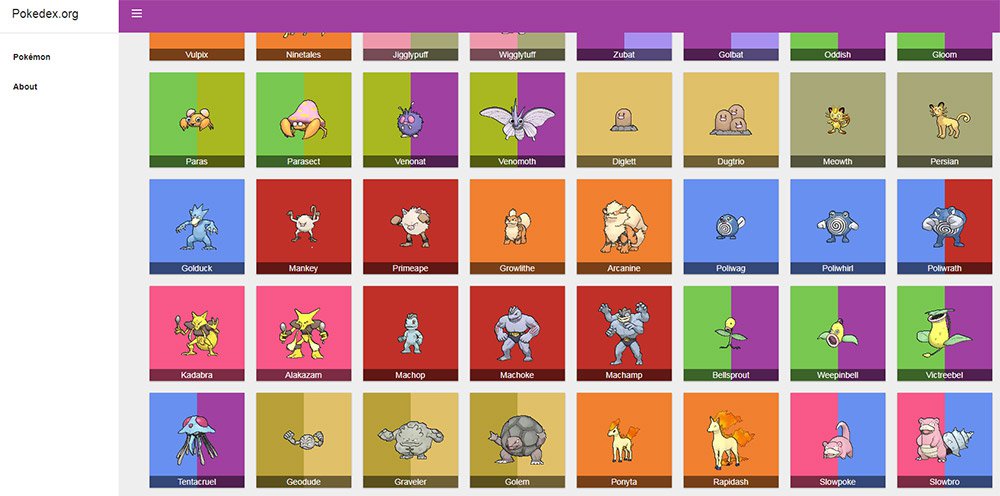 pokedex org webapp