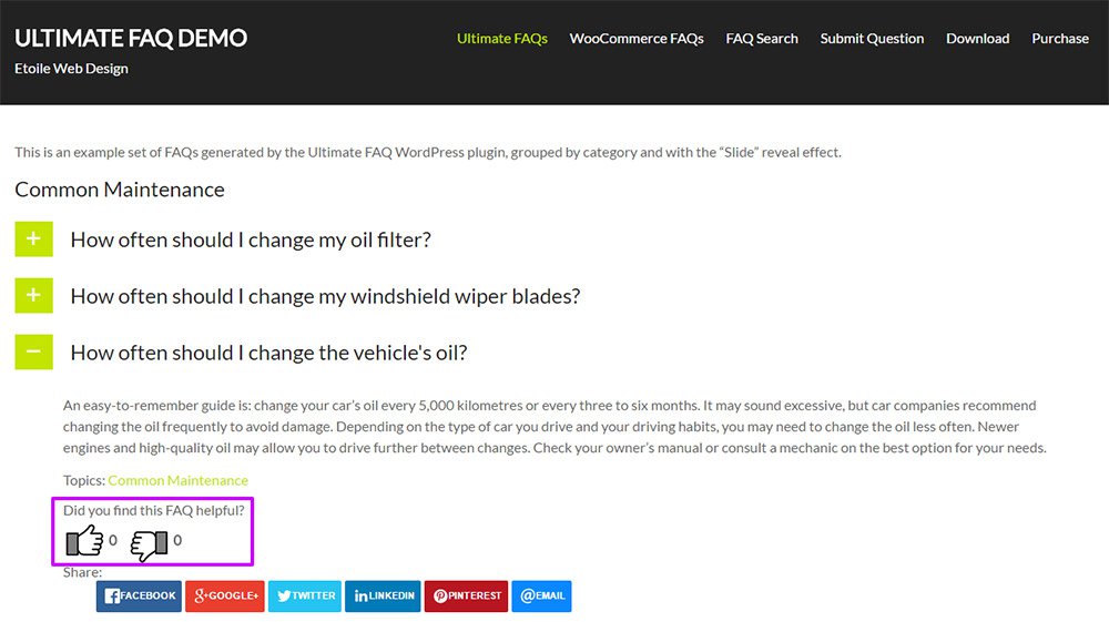 ultimate faq plugin