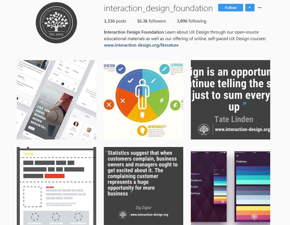 interaction design Instagram