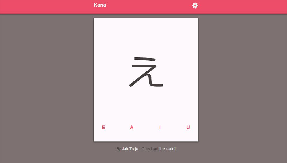 get kana training webapp