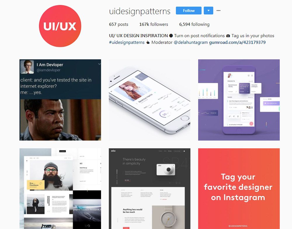 uidesignpatterns instagram