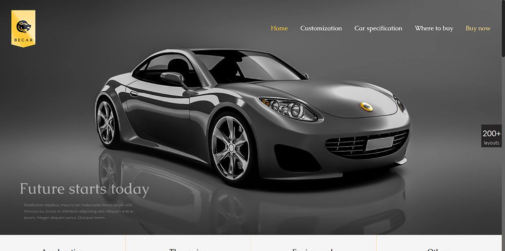 For clients who sell luxury products: Be Car