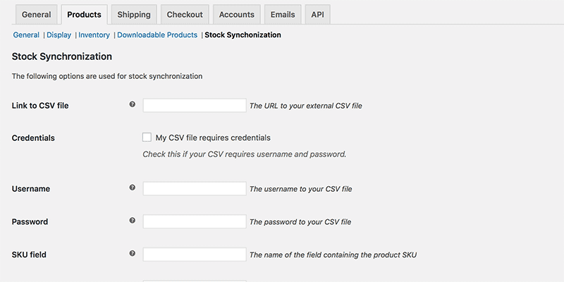 Stock Synchronization for WooCommerce