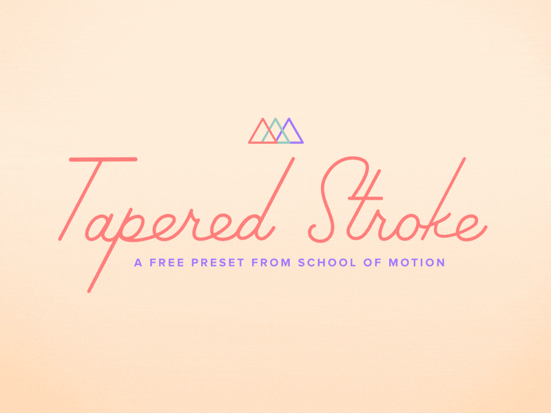 Tapered Stroke Preset Free After Effects Templates Web Design