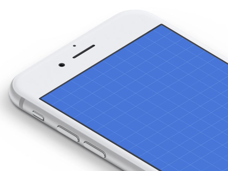 Isometric White iPhone Mockups