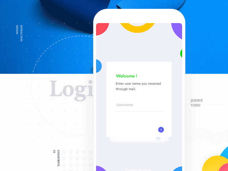 Login Interaction Motion Design in Mobile Design