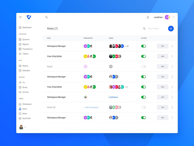 Role Editor Inspiring Designed Admin Dashboard Layouts