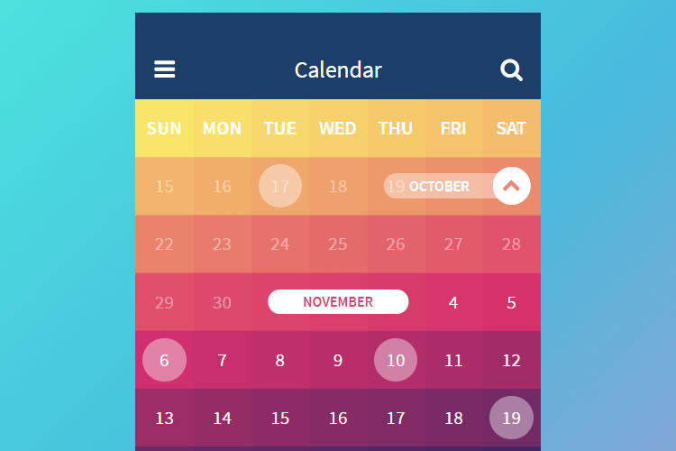 Calendar For Website