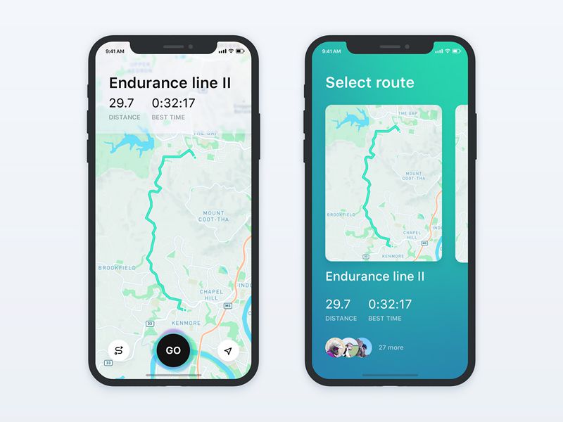 Map on iPhone X Creative Interpretations iOS