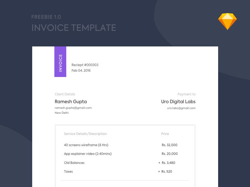 10 Free Invoice Templates for Creatives 1stWebDesigner