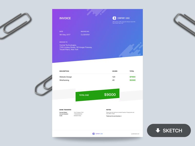 Beautiful Free Invoice Templates for Creatives