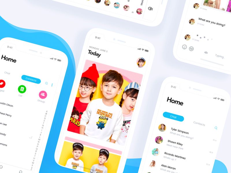 Kids Event App iOS 11 App Design