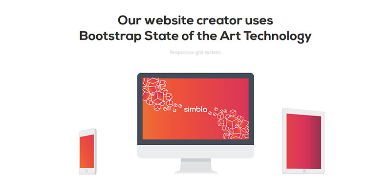 Simbla Helps You Build Fully-Responsive Websites