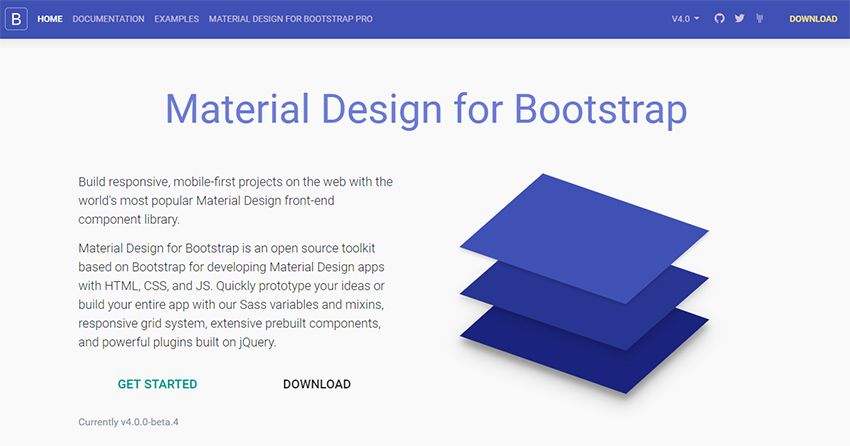 material design bs3 uikit