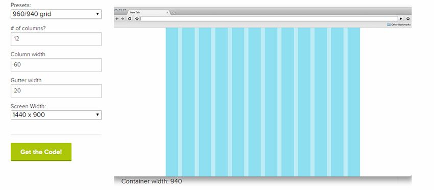 zurb css grid builder