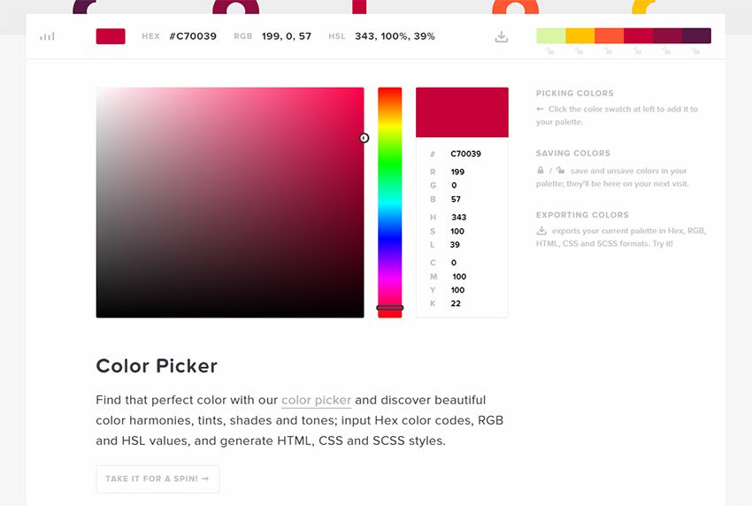html color codes generator