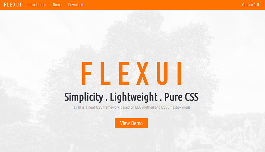 Flex ui framework