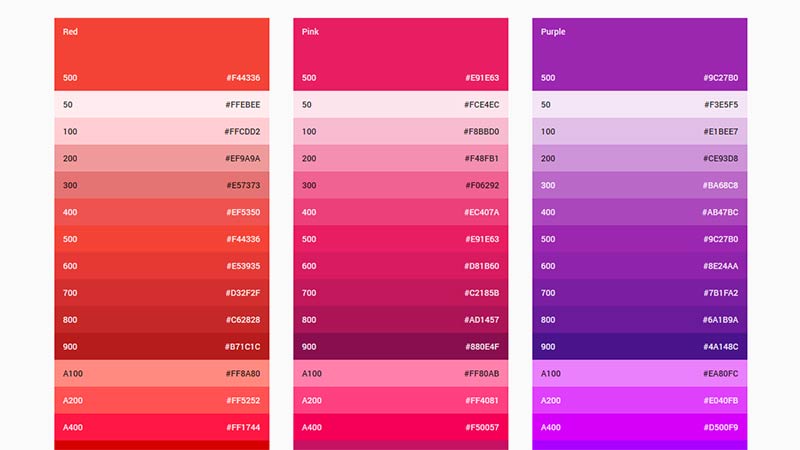 Google Material Color