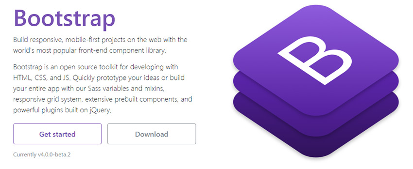 Bootstrap framework homepage