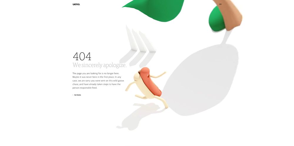 404 web page design Ueno