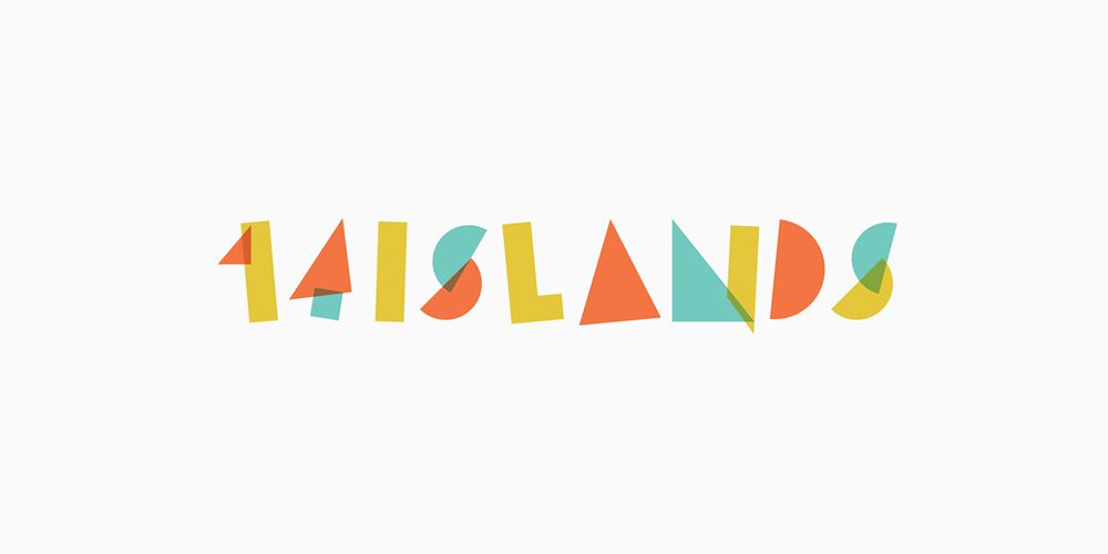 colorful logo design 14 Islands