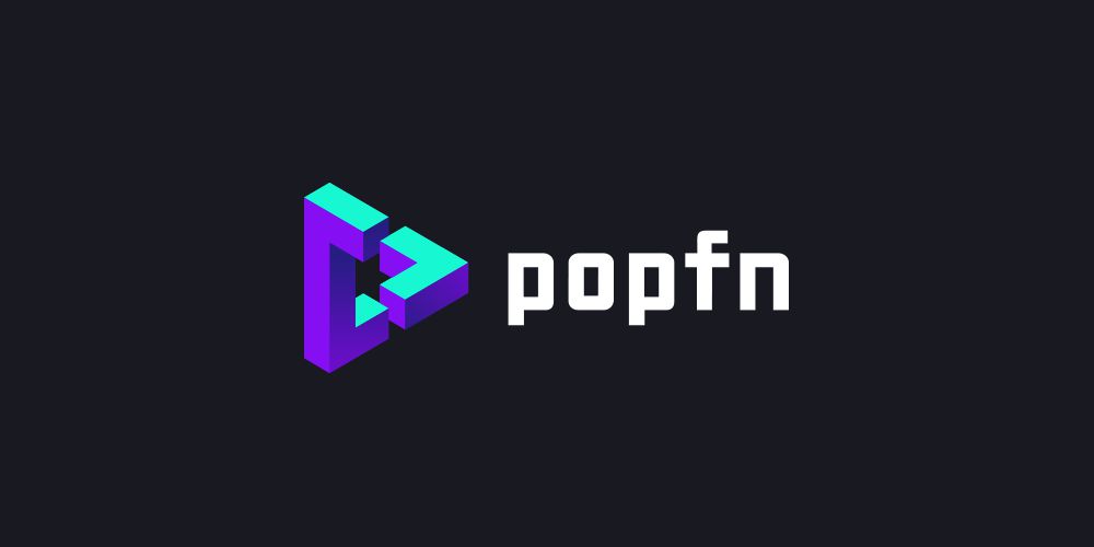 colorful logo design Popfn