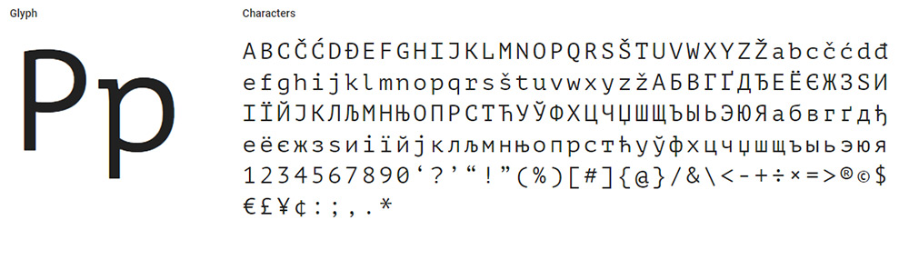 pt mono font