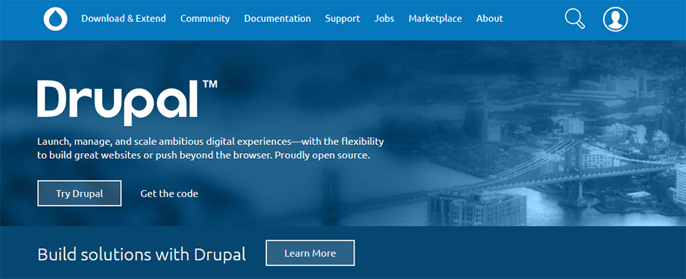 drupal homepage
