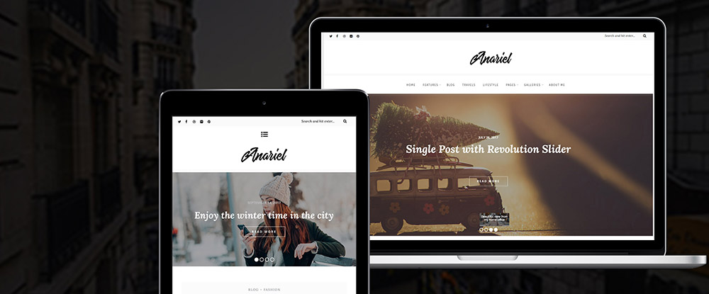 Anariel - A WordPress Fashion Blog Theme