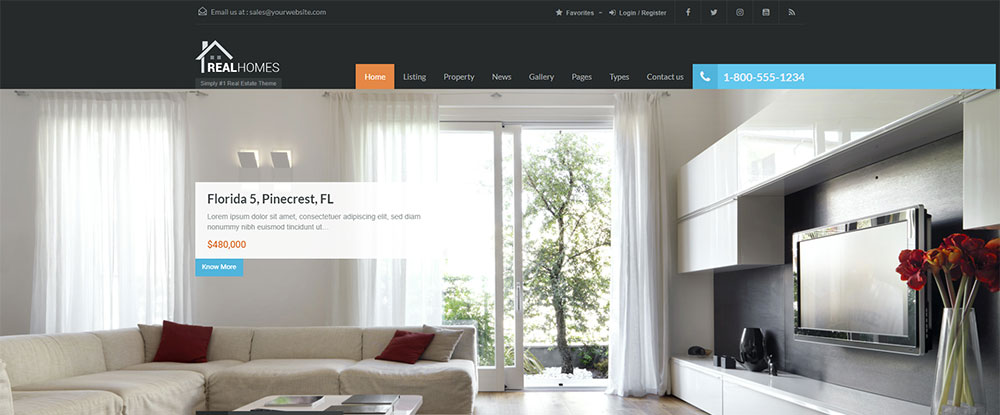 Real Homes - Real Estate WordPress Theme