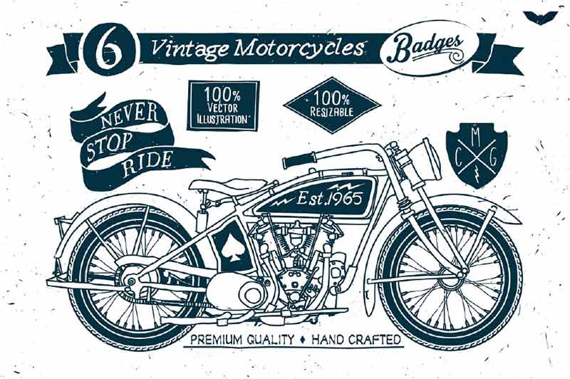Vintage Motorcycle Badges