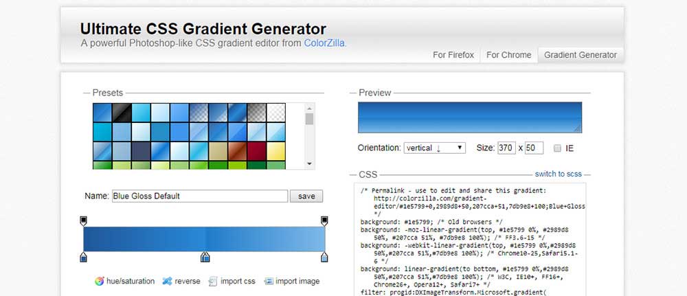 Colorzilla gradient editor