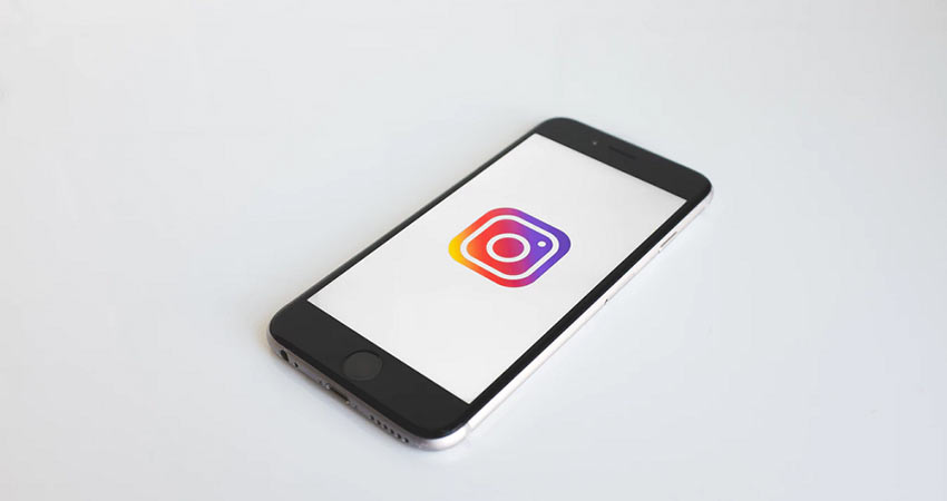 Instagram on a mobile phone