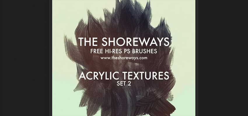 Free Hi-Res Photoshop Brushes: Acrylic Textures