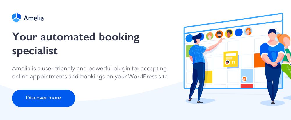 Amelia - Enterprise-Level WordPress Appointment Booking Plugin