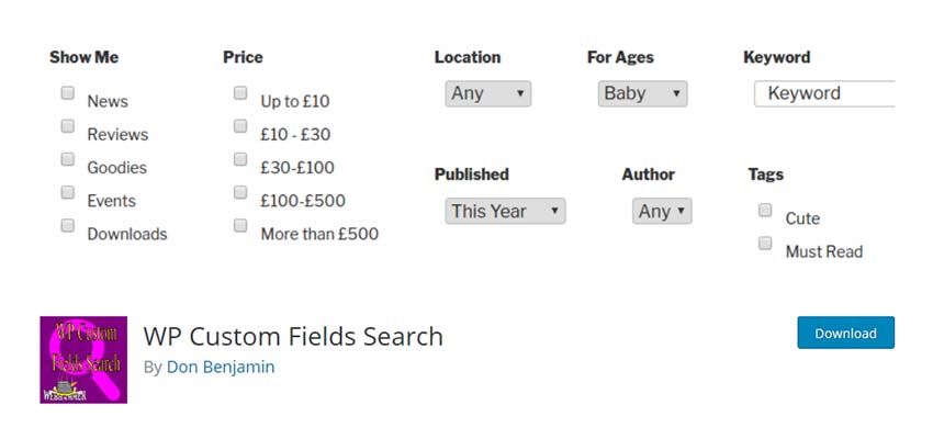 WP Custom Fields Search