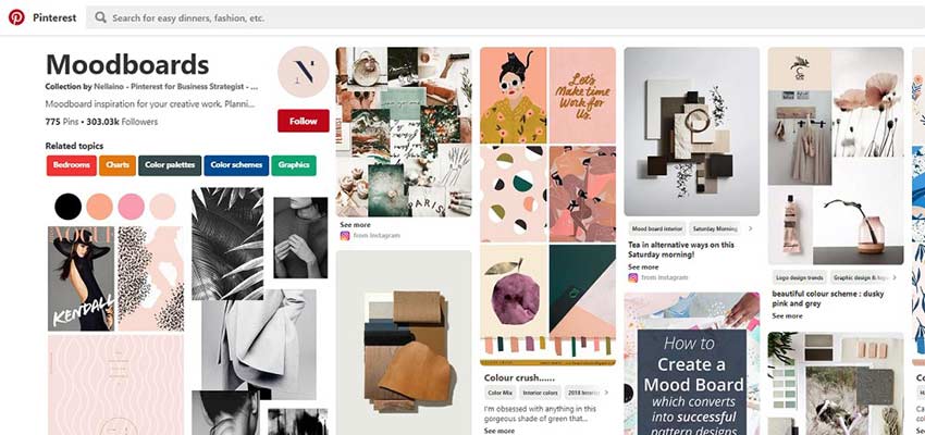 mood board apps for web design