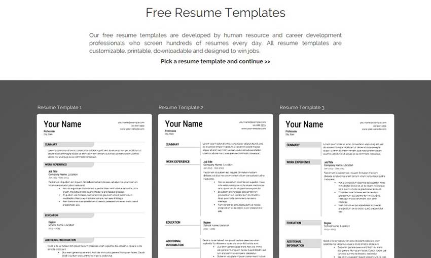 Stand Out with These Free Resume Templates - 1stWebDesigner