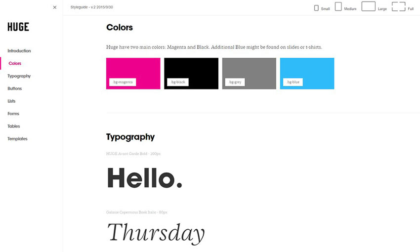 Huge Styleguide